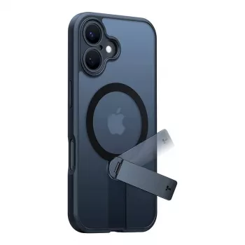 Torras Pstand Spin hoesje voor iPhone 16 (zwart)