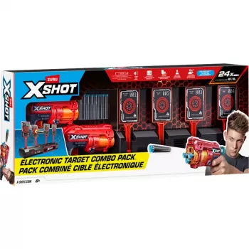 XSHOT interactief doelwit & Fury 4 2-pack, dartblaster