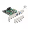 DeLOCK PCI Express x1-kaart naar 2 x USB 3.2 Gen 1 Type-A + 1 x interne 19-pins header