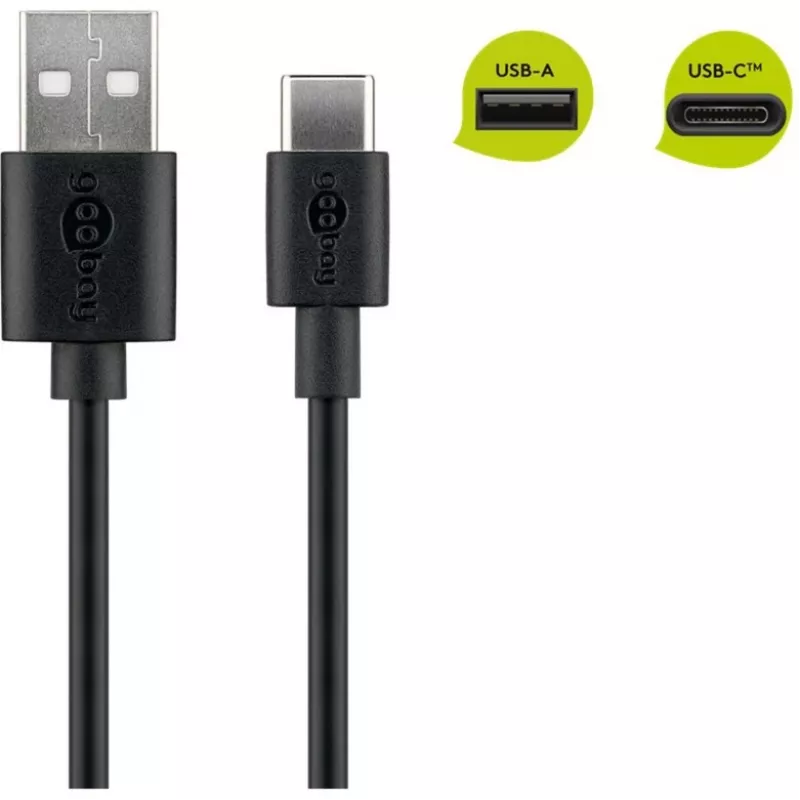 Goobay 45735 USB-kabel zwart