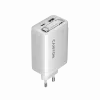 CANYON oplader OnCharge 65RC met geïntegreerde USB-C-kabel 65W, 1x PD, 1x QC, EU-stekker, wit