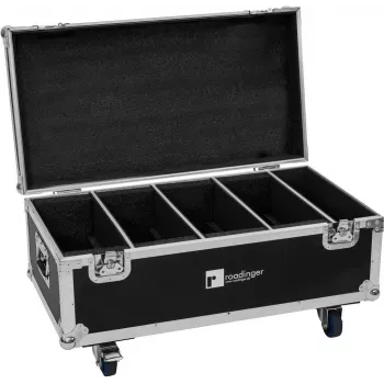 Flightcase Roadinger PLL-384 voor 4 LED-spots, robuuste uitvoering