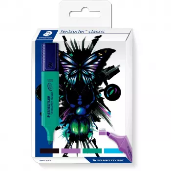 Tekstmarker Staedtler tekstmarker classic cool & cute design 4-delige set