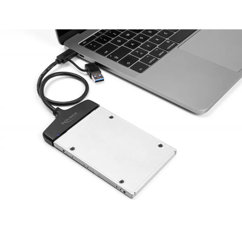 DeLOCK USB naar SATA-converter 6 Gb/s USB Type-C Type-A 0,3m