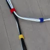 LABEL THE CABLE dubbelzijdige klittenbandrol 4x 1 m - bont gemengd