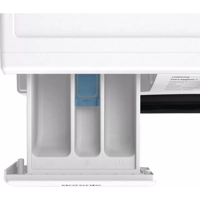 Vrijstaande wasmachine Gorenje W3NGPI72SBS, 7 kg, 1200 t/min, invertermotor, stoom, 15 programma's, wit