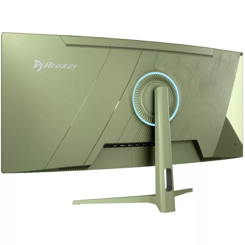 Gebogen computermonitor Arozzi Nova 34 inch (86,4 cm) 3440×1440 AZ-NO-34T2K165-FST groen
