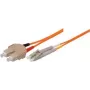Tecline exertis Connect - patchkabel - SC multimode (M) naar LC multimode (M) - 15 m - glasvezel - 50/125 micrometer - OM2 - oranje (85615)