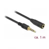 Audiokabel DeLOCK 85629 1m 3,5mm zwart