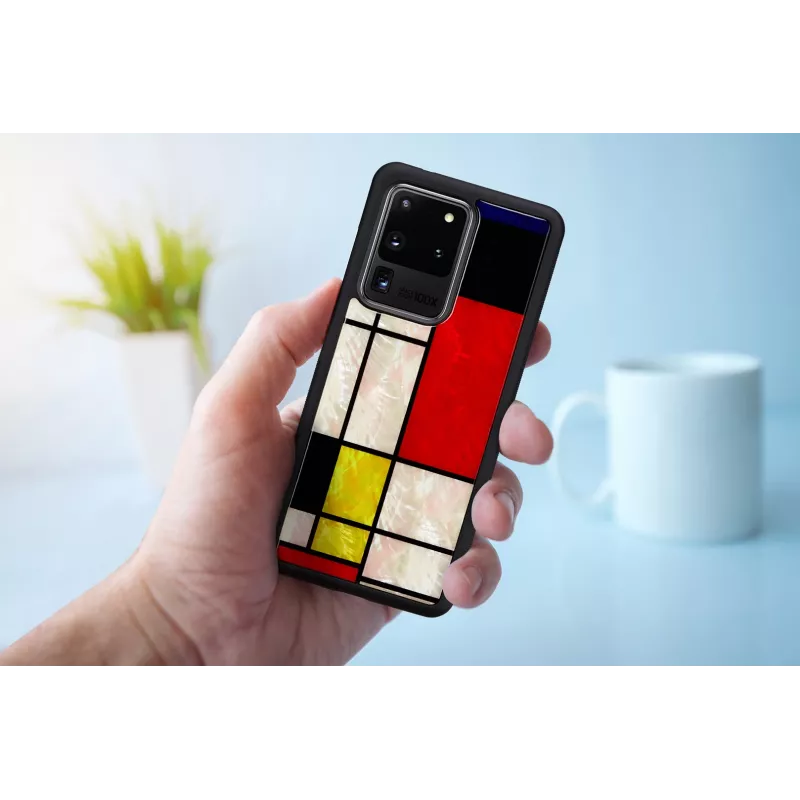 Hoes iKins voor Samsung Galaxy S20 Ultra — Mondrian zwart