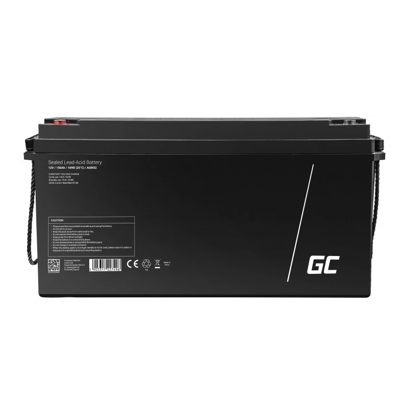 AGM-accu Green Cell AGM32 12V 150Ah verzegelde lood-accu