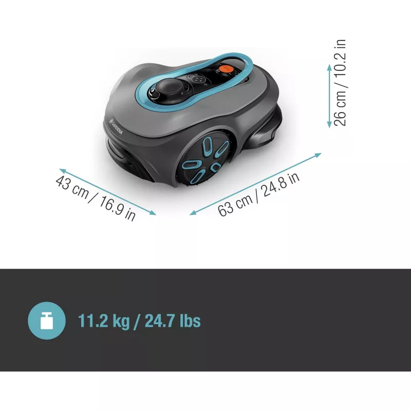 Maaierrobot Gardena smart SILENO free maximaal gazonoppervlak 1200 m² maaibreedte 16 cm