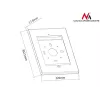 Maclean MC-676 veiligheidsbehuizing voor iPad 2/3/4/Air/Air2 met diefstalbeveiliging en promotiehandgreep