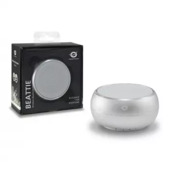 Conceptronic BEATTIE draadloze Bluetooth-luidspreker, zilver, 3 W, 150 - 20000 Hz, draadloos, 3.0+HS, Micro-USB, zilver