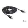 USB-kabel DeLOCK 85553 USB 2.0 5m USB A USB B zwart