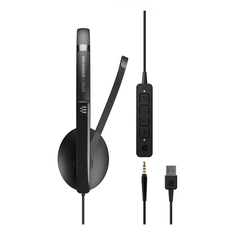 EPOS ADAPT 135 USB II headset bedrade headset kantoor/callcenter USB Type-A zwart