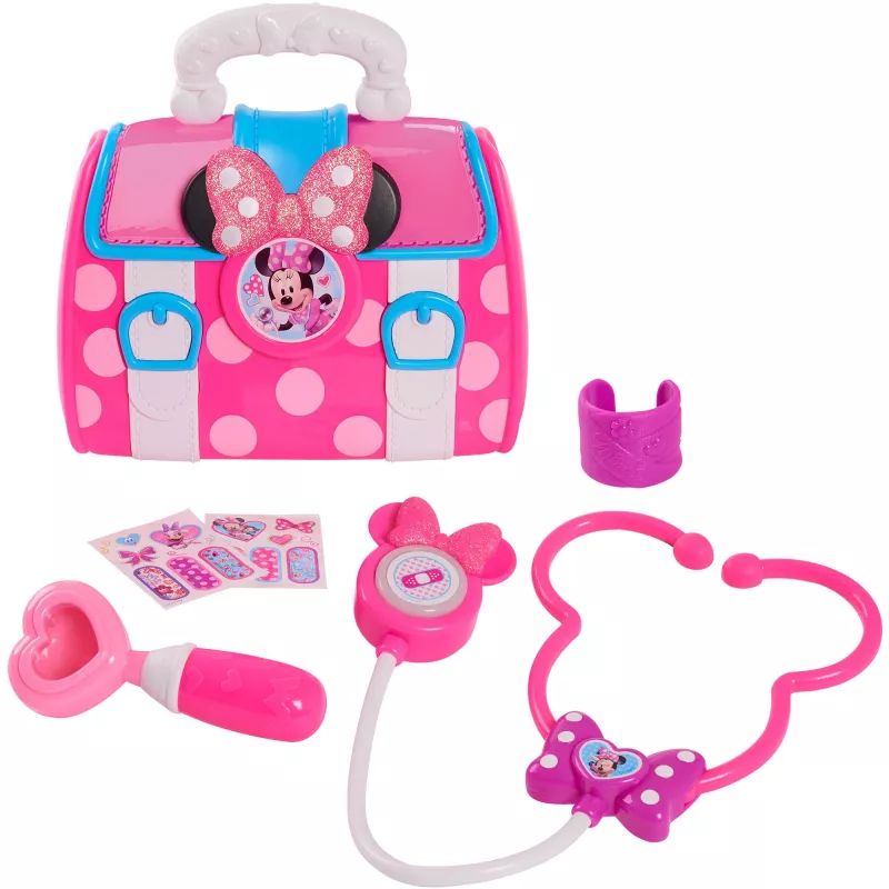 Disney Junior Minnie Mouse Bow-Care doktersset, huishoudelijk speelgoed voor kinderen
