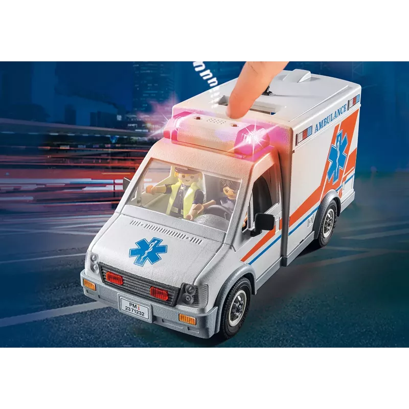 Speelgoedambulance PLAYMOBIL 71232 — meerkleurig, voor 4–10 jaar, AAA-batterij
