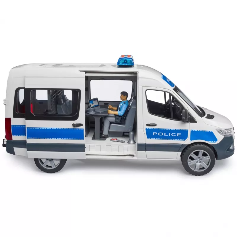 Mercedes-Benz politie Sprinter set met figuur en licht-/geluidmodule