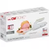 CLATRONIC EM 3062 elektrisch mes, handgeleide voedsel snijder, wit, roestvrijstalen messen, 160 W