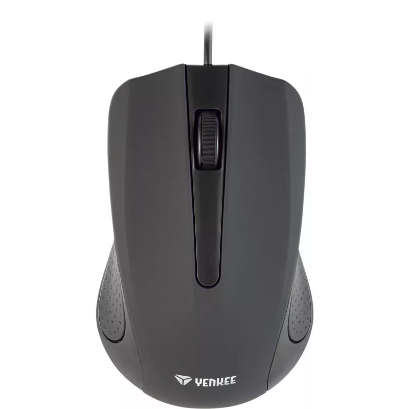 USB-kabelmuis, 3 knoppen, rubberachtig oppervlak, 1000 DPI
