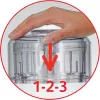 Tefal DPA 130 LA MOULINETTE 1000 1000 W transparant, wit