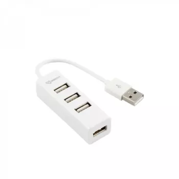 Sbox H-204W USB 4-poorts hub kokoswit