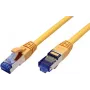 Value 21.99.1934 RJ45-netwerkkabel, patchkabel CAT 6a S/FTP 0,30 m geel 1 st.
