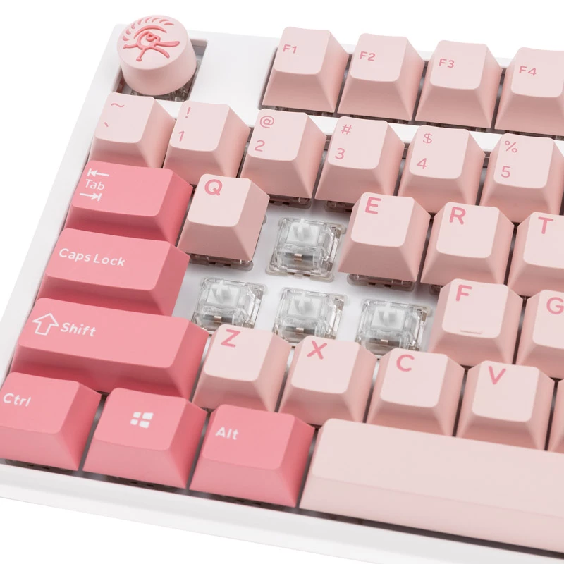 Ducky One 3 TKL Gossamer Pink toetsenbord gaming USB US Engels roze, wit
