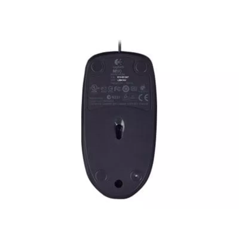Logitech M90 bedrade optische kantoormuis — 1000 DPI, dubbelhandig, USB Type-A, zwart