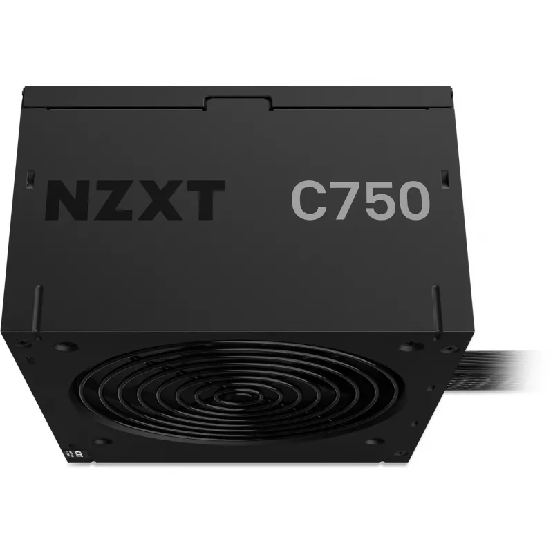 Voeding NZXT C750 Bronze 750 W, 24-pins ATX, 80 PLUS Bronze, 120 mm ventilator, zwart