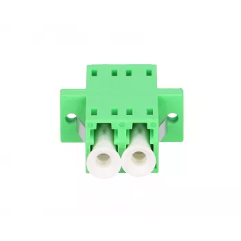 Extralink LC/APC singlemode duplex glasvezeladapter, groen, LC/APC-stekker