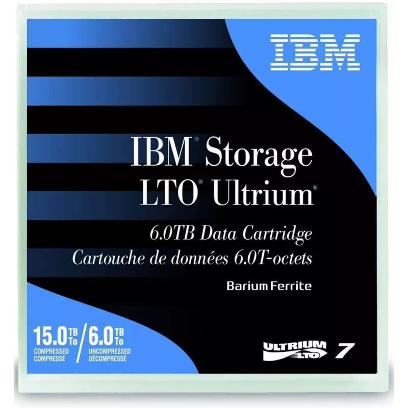 Onbespeelde databand IBM LTO Ultrium 7 datacassette 6 TB