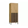 KAMARO 2DK smalle/GŁ eiken ARTISAN DISPLAY CABINET