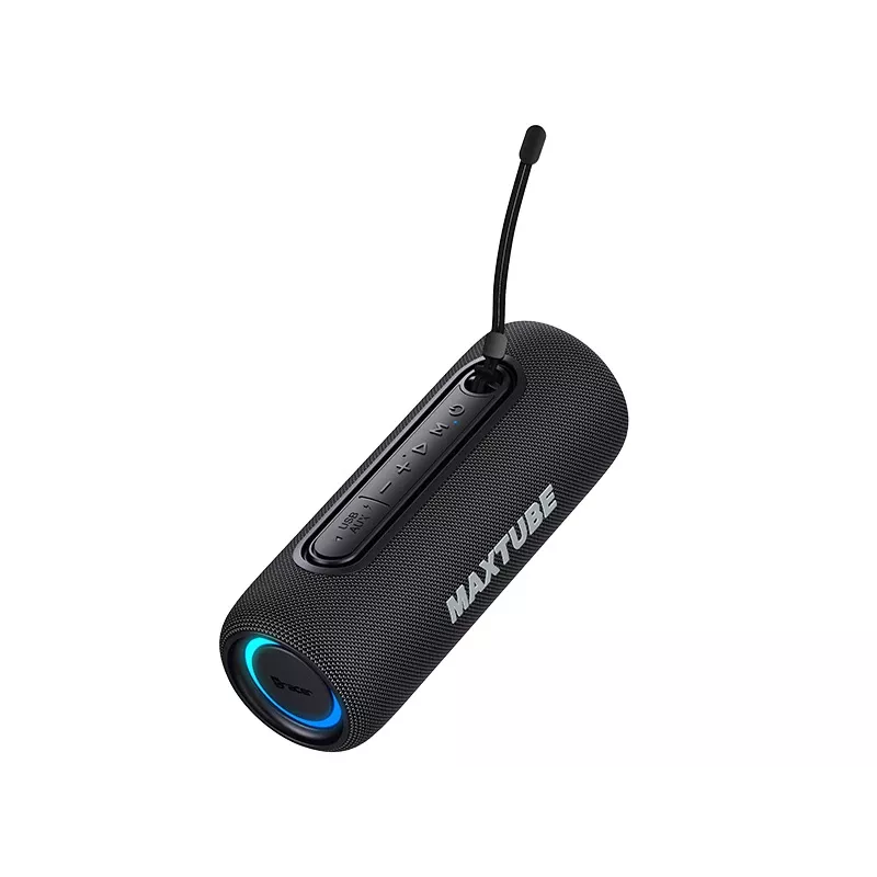 Luidspreker TRACER MaxTube 20W TWS Bluetooth, zwart — draagbaar draadloos geluid, stereogeluid