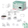 Elektrische dubbele borstkolf neno Bella Twin Moon – draadloos, tweefasig, LCD, 150 ml flessen, parelmoer