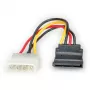 ROLINE adapterkabel 4-pol. HDD / SATA, haaks (11.03.1061)