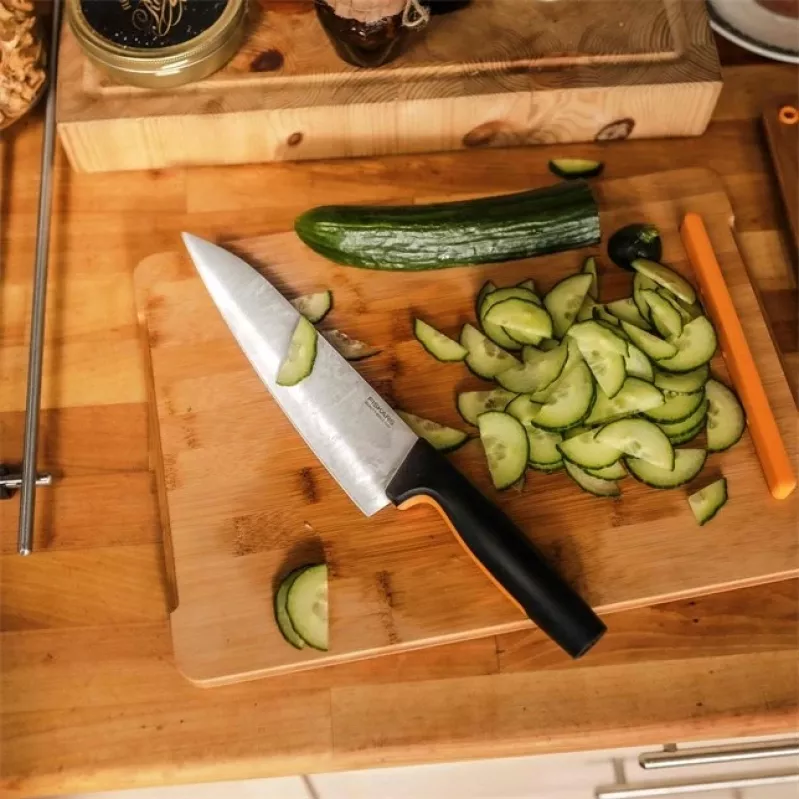 Fiskars 1057534 keukenmes roestvrij staal 1 stuk kokmes