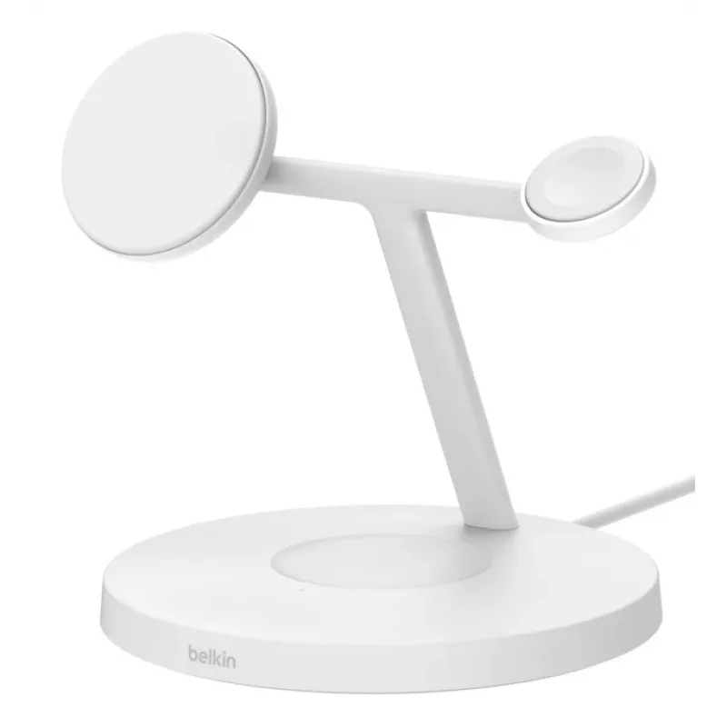 Belkin BoostCharge Pro koptelefoon, smartphone, smartwatch wit USB draadloos opladen snelladen binnen