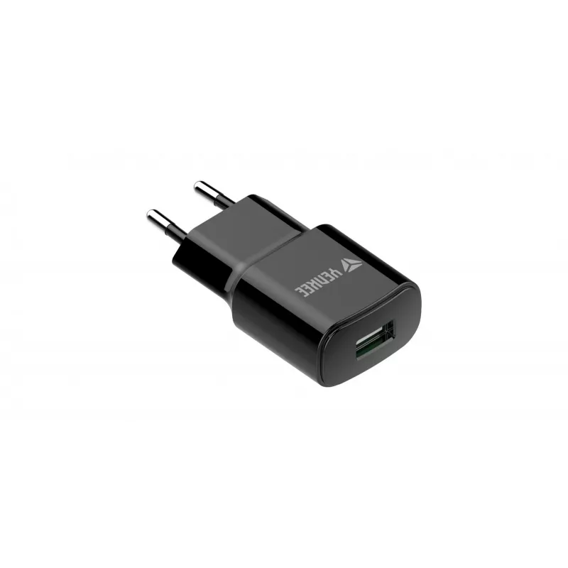 Net-USB-A-oplader YENKEE YAC 2013BK — 12 W, 2,4 A uitgang