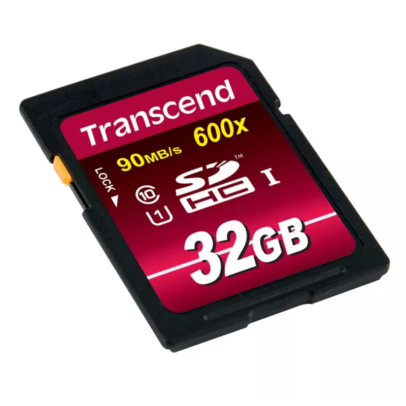 Flashgeheugen Transcend 32 GB SDHC UHS-I 600x TS32GSDHC10U1