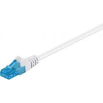 Goobay CAT 6a patchkabel, U/UTP, wit, 15 m - LSZH halogeenvrij, koper (59831)