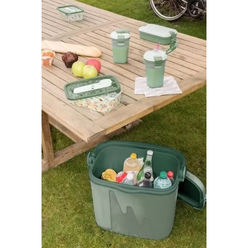 Draagbare koelbox Curver 262272 — 20 L, polypropyleen, groen, draaggreep, BPA-vrij