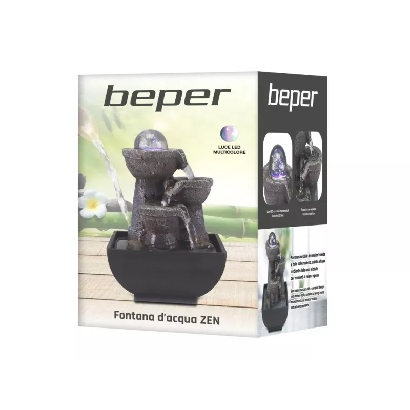 Beper P201UTP200 Zen-waterfontein Vuurtoren met ledverlichting