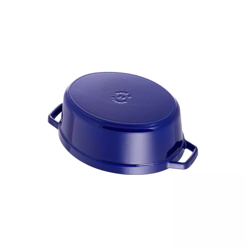 Gietijzeren cocotte Staub 4,25 L, 29 cm, blauw