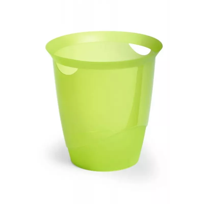 Durable TREND ronde prullenbak 31,5 cm, groen doorschijnend