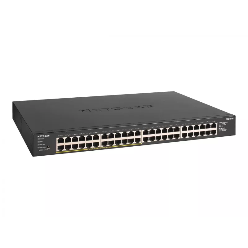 NETGEAR GS348PP unmanaged Gigabit Ethernet (10/100/1000) Power over Ethernet (PoE) zwart