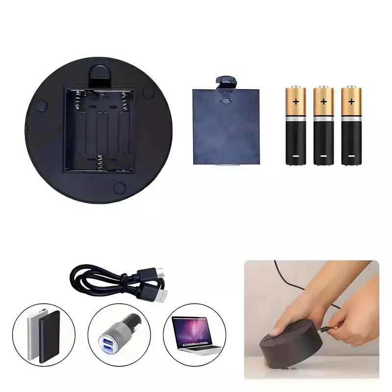 Nachtlamp Extralink HOME 3D hart optische illusie nachtlamp USB