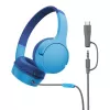 On-ear-hoofdtelefoon Belkin SoundForm Mini bedraad 3,5 mm USB-C blauw
