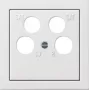 GIRA 0259112 wandplaat/schakelaarafdekking wit (0259112)